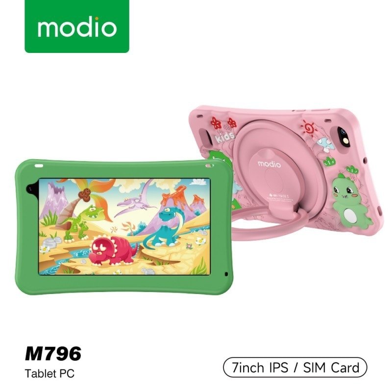 Modio M796 / M750 6GB 256GB Android kid's Tablet 7" - 6GB RAM - 256GB ROM - SIM ENABLED / Wi-Fi - 4000mAh - Multicolor