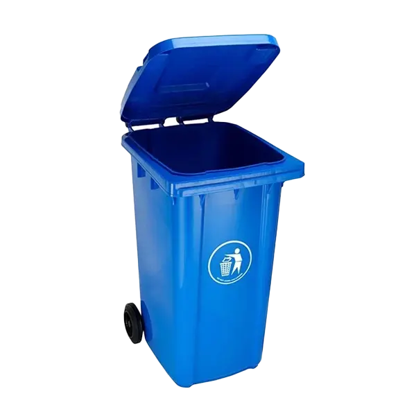Plastic Outdoor 120Liters wheelie Waste Bin - Blue
