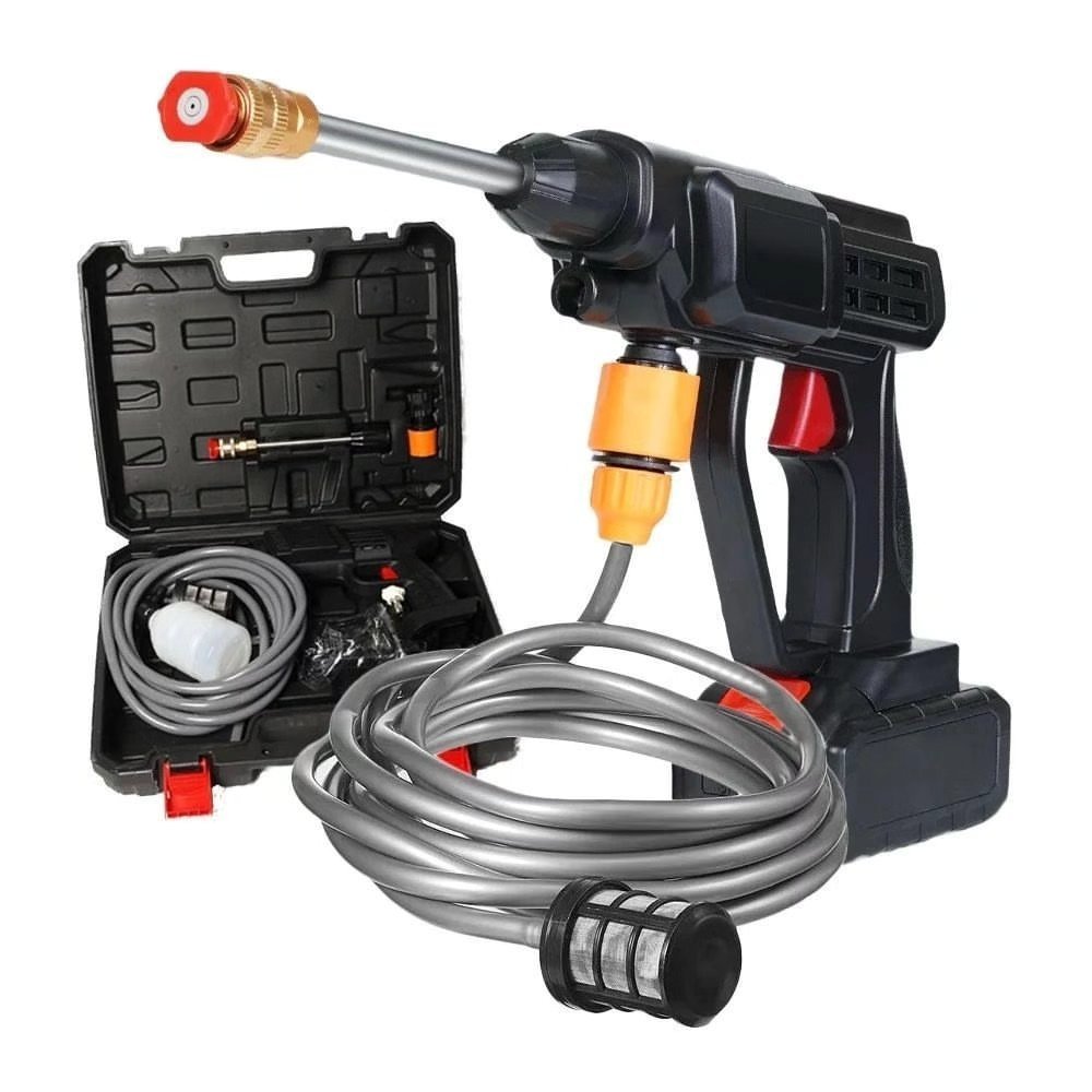 Portable Cordless High-pressure Car Washer Water Gun With 1 Battery