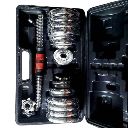 30kg Chrome Anti Rust Dumbbells / Dumbells Set -Silver