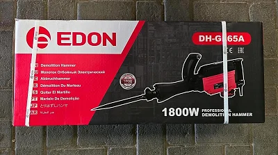 EDON DH-GL 65A 1800W Heavy Duty Electric Demolition Hammer Concrete Breaker