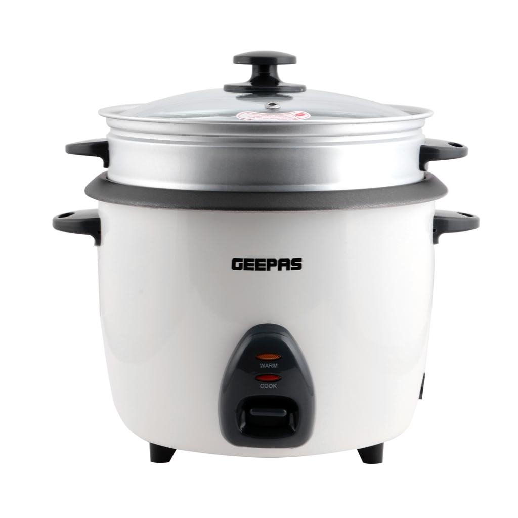 Geepas 2.8 Liters Non Stick Automatic Rice Cooker GRC4327-White