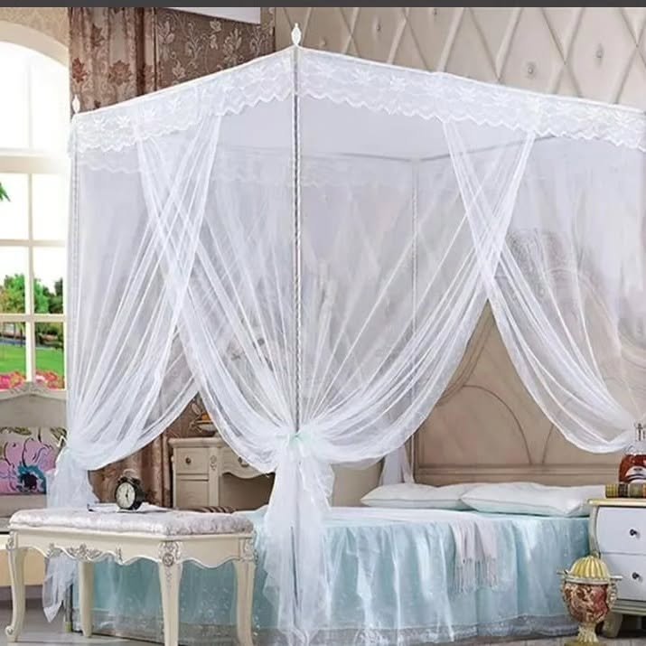 4x6 4 Stand Mosquito Net - White
