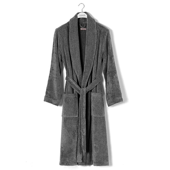 Women's Cotton Bathrobe - Grey
