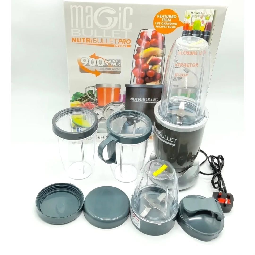 Nutribullet Original Magic Bullets Pro 900 Series Nutrition Juicer Blender Extractor Mixer- Silver,Black,Grey
