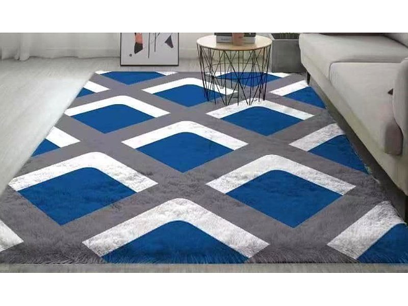 1.5m x2m Luxurious Fluffy Center carpet- Multicolor