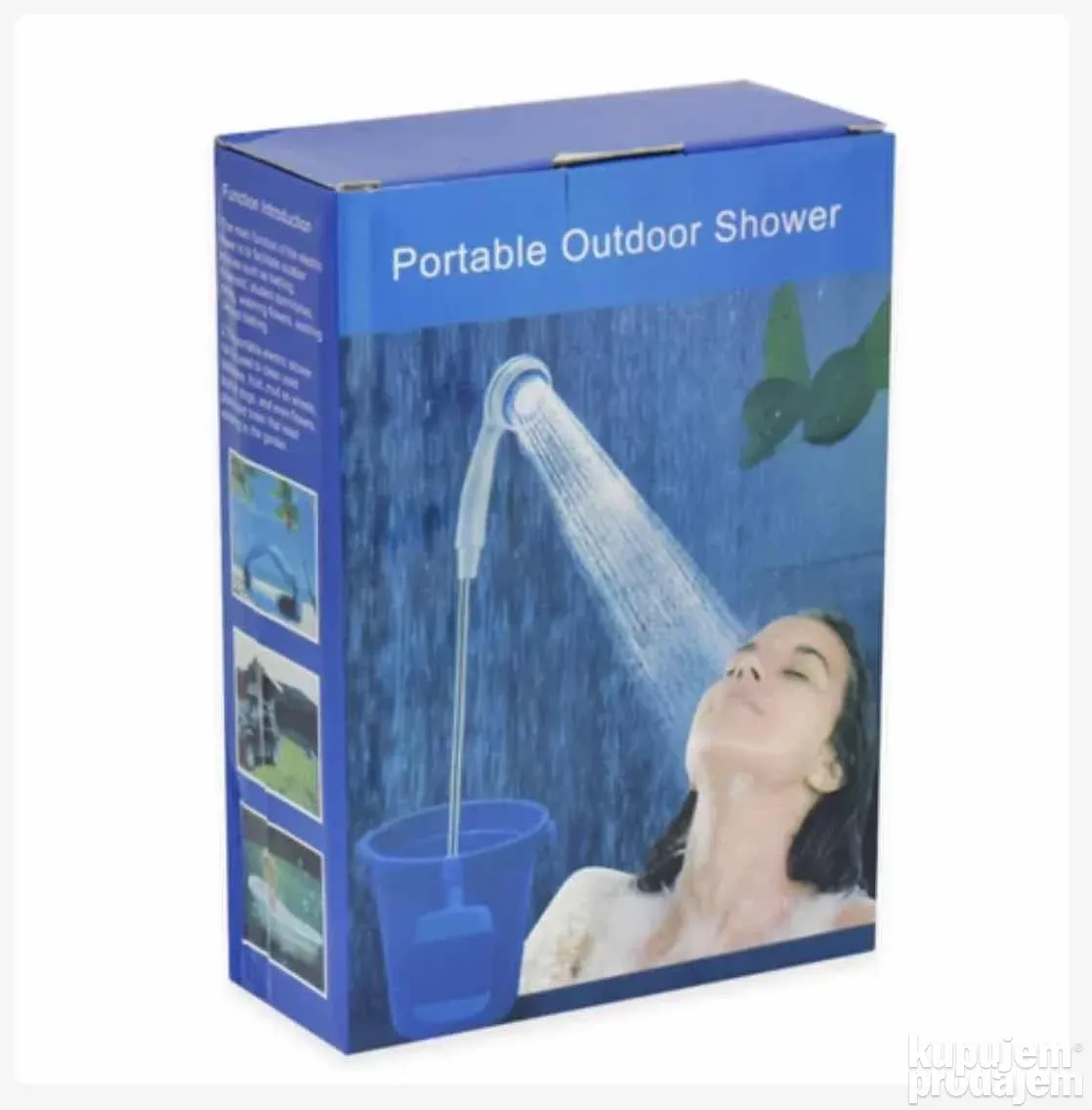 Portable Rechargeable Camping Shower - Blue