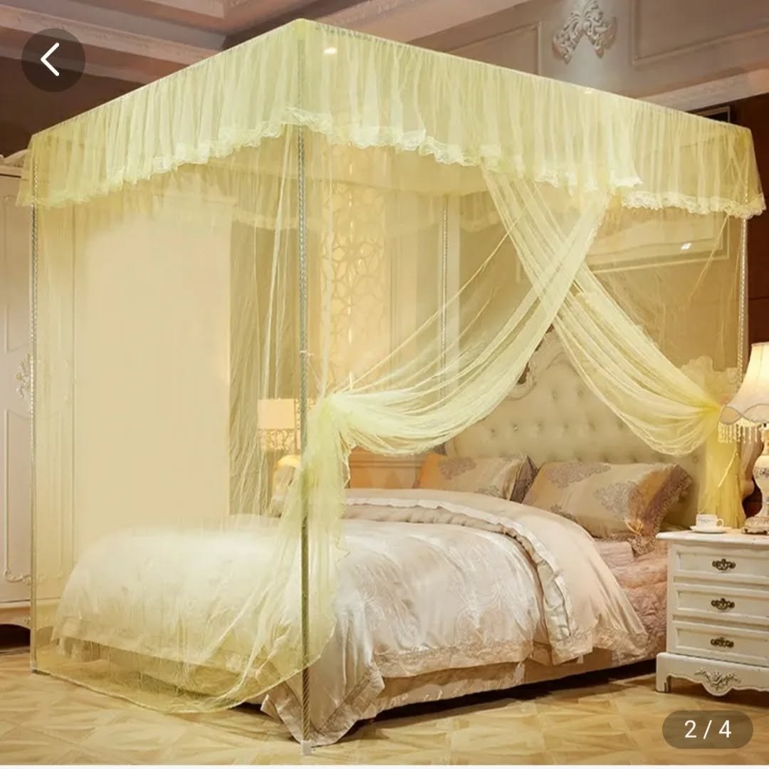 5x6 Mosquito Net With Stands - Cream