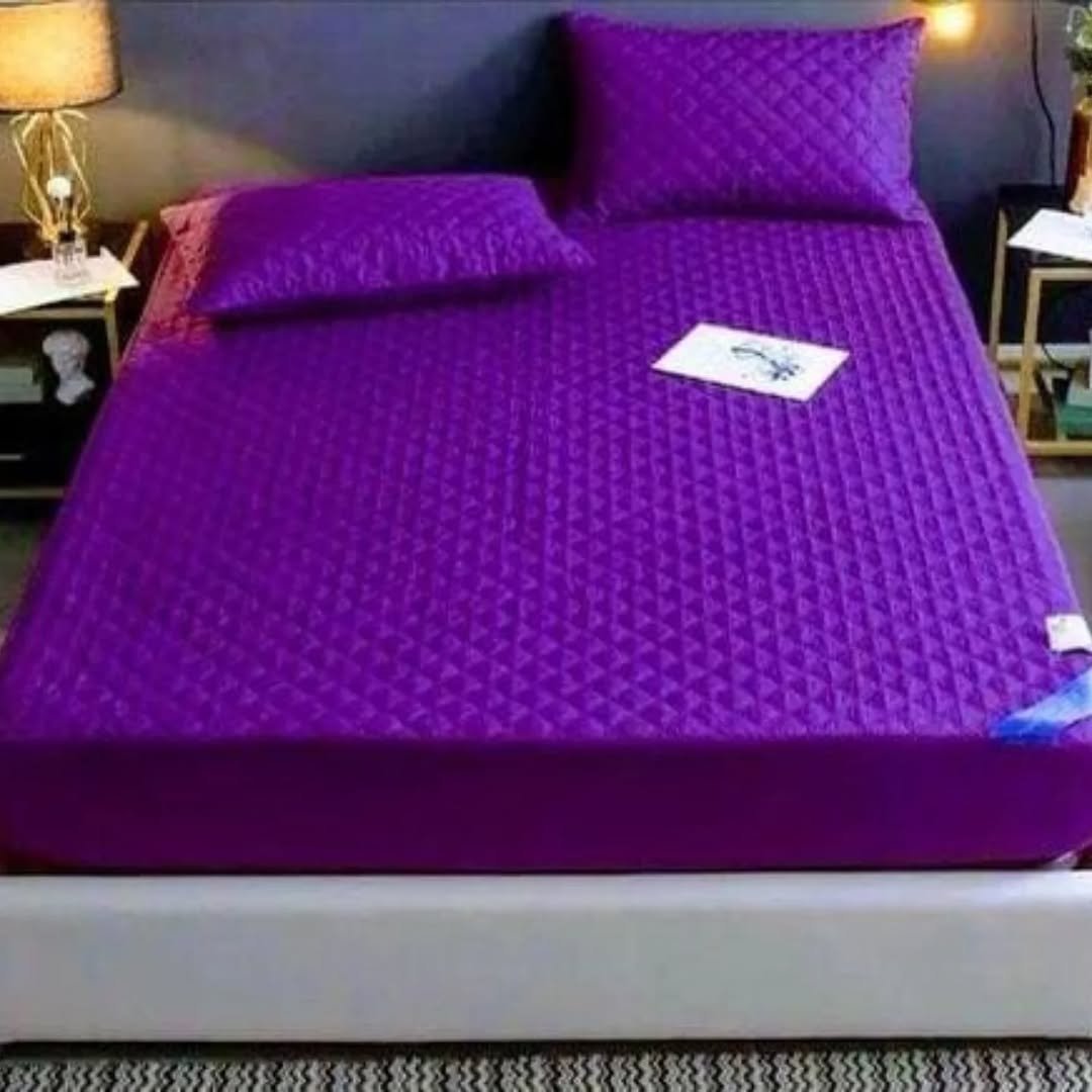 5*6 Quilted Water Proof Mattress Protector- Purple