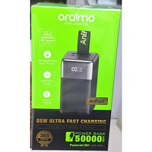 Oraimo PowerJet 501 50000 mAh 85W Ultra Fast Charging Power Bank - For Laptops & Phones
