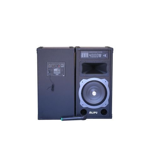 AILIPU Dual 10" Amplified Public Address Speaker- Black