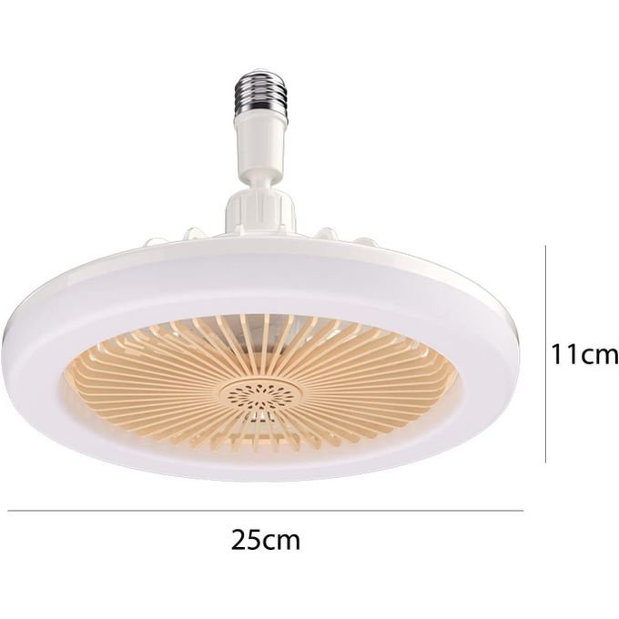 LED Fan light With Remote Control, Lamp With Fan White