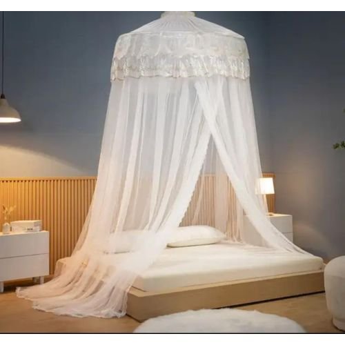6*6 Super round luxurious mosquito net- Cream