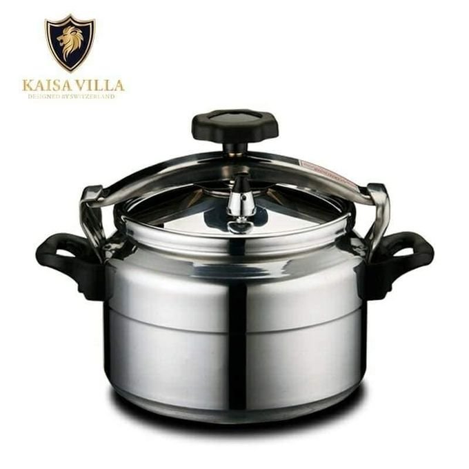 9L Kaisa Villa Quality Pressure Cooker Stainless Steel - Silver