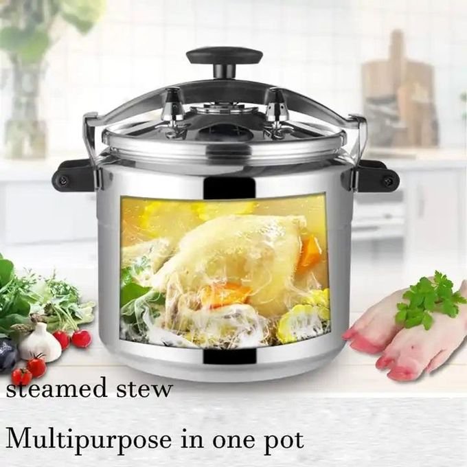 7L Kaisa Villa Aluminium Pressure Cooker - Silver