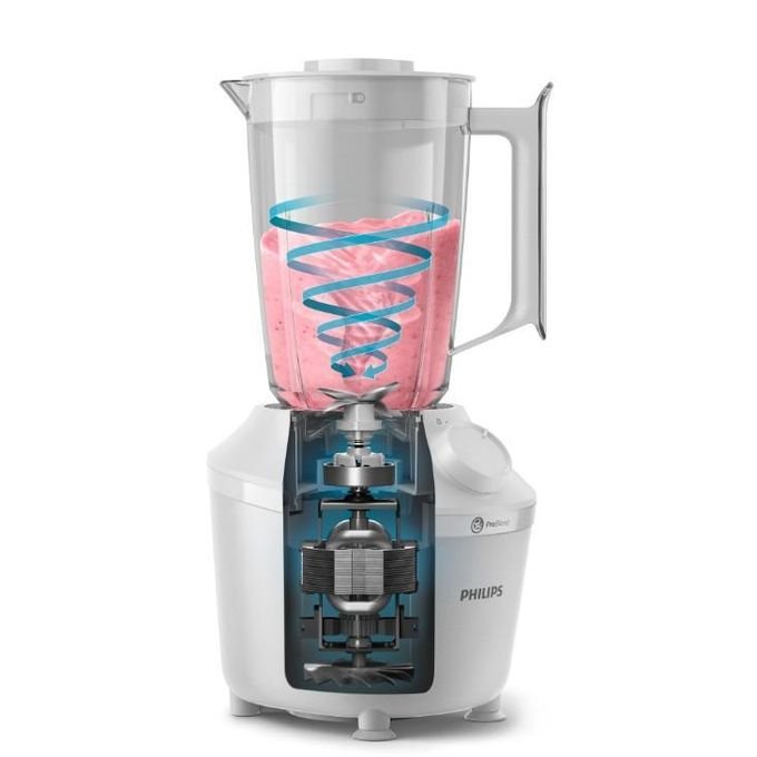 Philips 3000 Series Blender with Mill, 1.9L Jar + Additional Jar - White