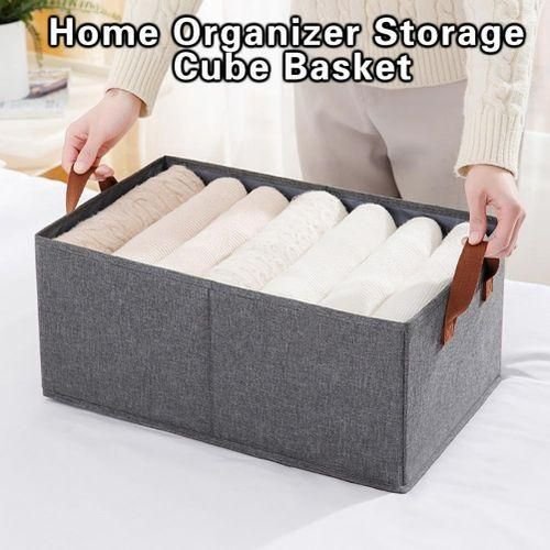 5Pcs Of Foldable Cloth Storage Box, Fabric Clothes Organizer for Wardrobe