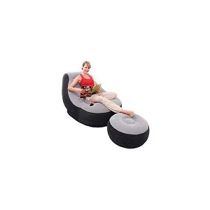 2-in-1 Inflatable Air Sofa with Pump – Portable Inflatable Couch