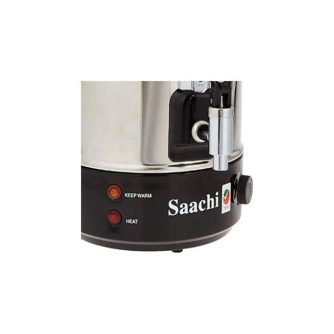 Saachi 10L Electric Water Boiler, Stainless Steel With Tap, Variable Temperature Control And Automatic Switch Off Built-in Dry Boil Protection External Water Gauge Non-drip Dispensing Tap Pilot Light Indicator Overheat Protection