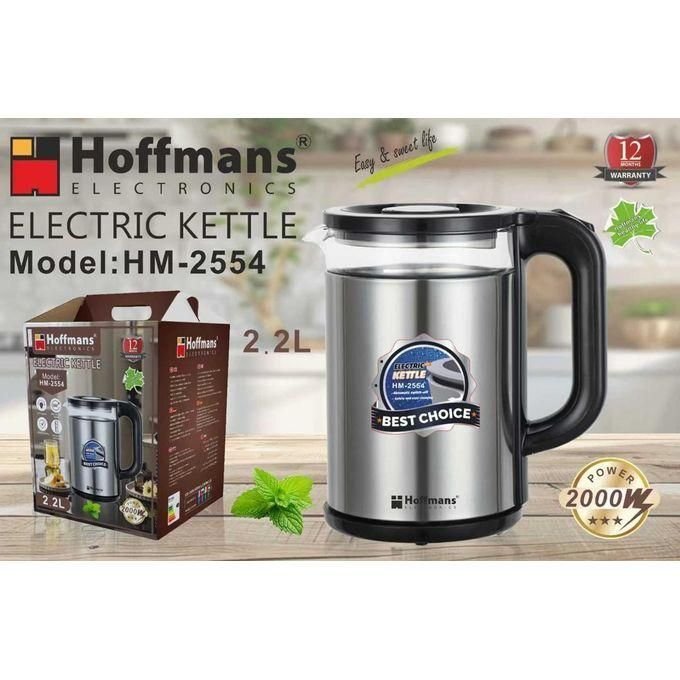 Hoffmans 2.2L Electric Kettle HM-2554 - Silver / Black