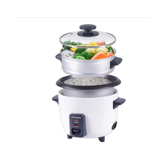 Sonashi 1.8Liters Multifunction 3 In 1 Rice Cooker SRC-328 - White