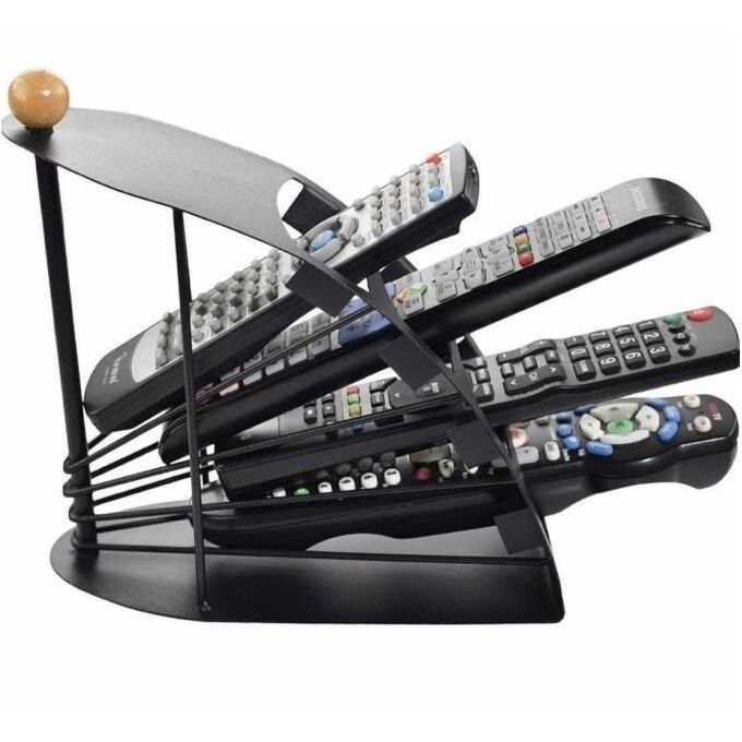 Remote control storage organizer rack