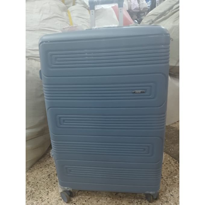 Set of 3pcs Classy Pure Rubber Suitcases- Grey