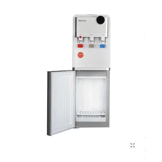 Hisense 3 Taps Water Dispenser (Hot, Cold, Normal), 550W Heating, 90W Compressor Cooling, 12L Cabinet