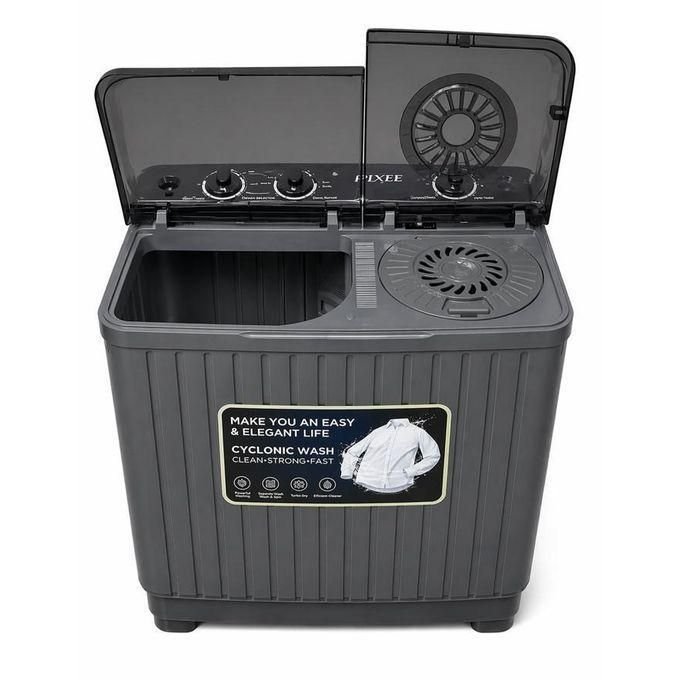 6kg Twin Tub Washing Machine Wash & Spin  - Grey