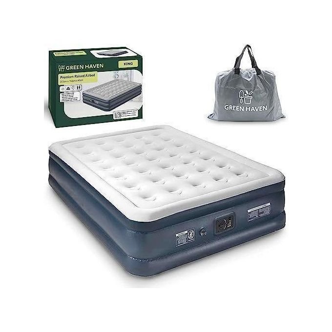 5 by 6 High-density Inflatable Air Mattress with Built-in Electric Pump