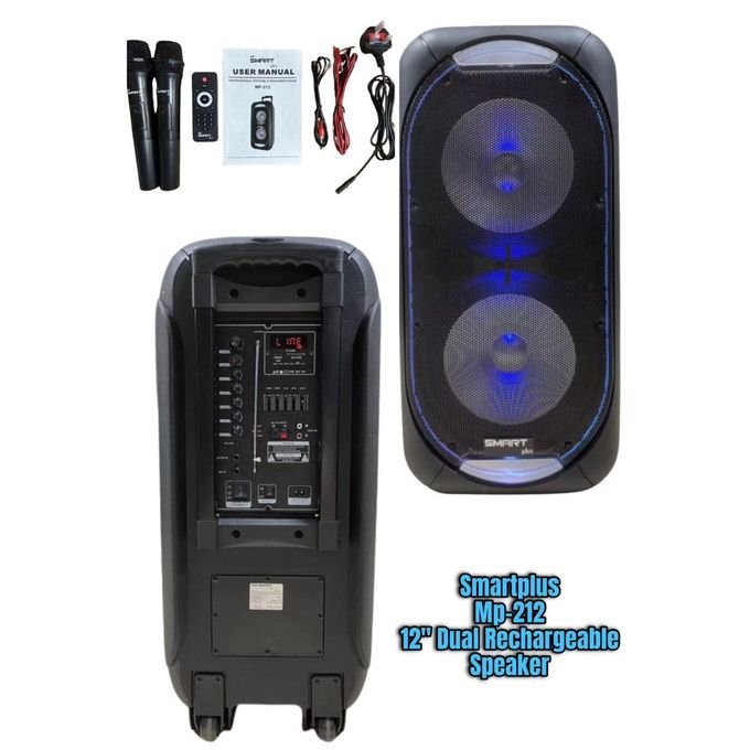 Smartplus 12 Inch High power Rechargeable Multimedia speaker 18000 Watts - (1YRS WRNTY)