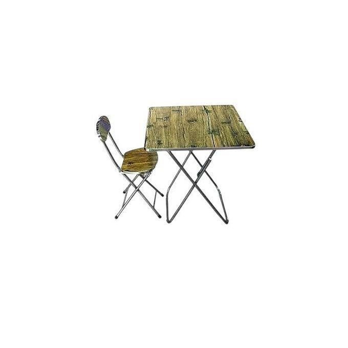 Foldable reading Table and Chair - Multicolor