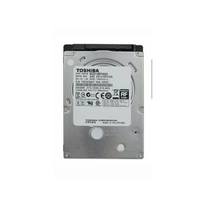 Toshiba 500GB Hard Disk for Laptop and Computer – Silver HDD