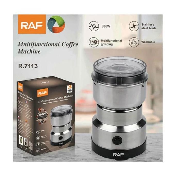 RAF R-7113 Multifunctional Coffee Grinder – Silver