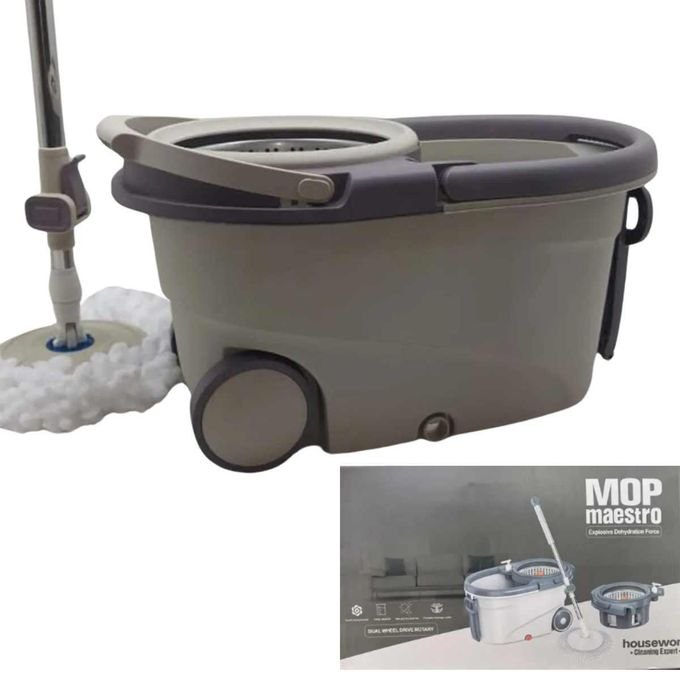 360° Rotating Spin Mop with Bucket – Floor Cleaning Mop Set