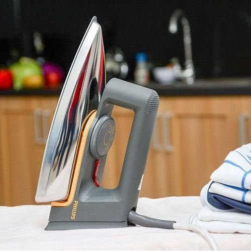 Philips 1172 Original Dry Flat Iron 1000 Watts. - Silver/ Black