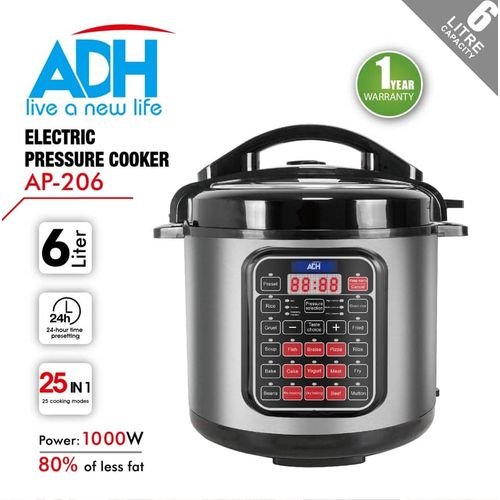 6L ADH 25-in-1 Multipurpose Electric Pressure Cooker  - Silver