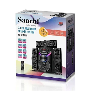 Saachi 3.1 Channel Multimedia Speaker & Subwoofer System – 8000W Black