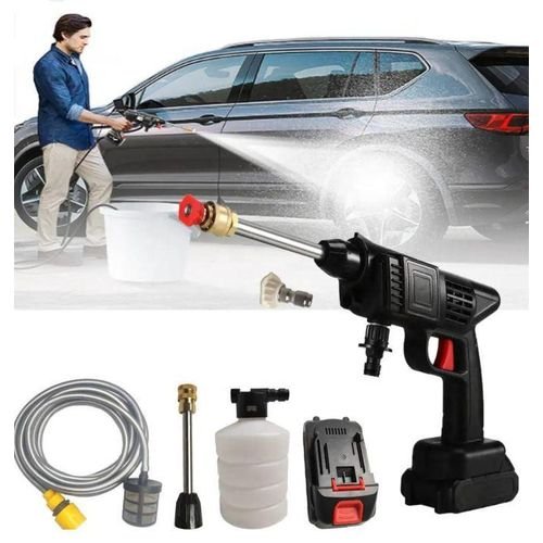 Rechargeable Portable Car Washer Cordless High-Pressure Washer 2 Batteries 48v