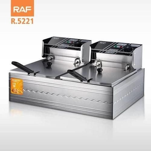 12L RAF Professional Double-Tank Electric Deep Fryer - multicolor
