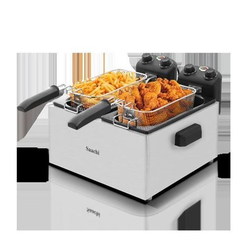 Saachi Stainless Steel Double Deep Fryer 6L