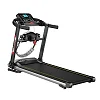 Foldable Motorized Treadmill Walking Pad with Massager & LED Display – Black