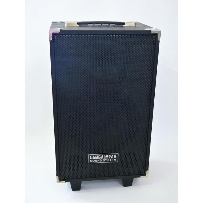 Rechargeable Speaker With Stand & Wireless Microphone, Bluetooth, FM, USB & Memory Card – Multicolor