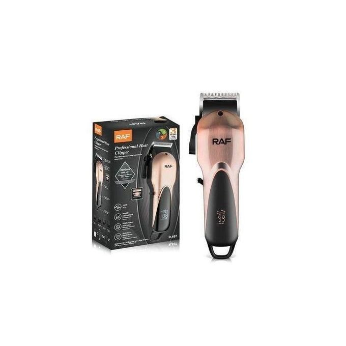 RAF Rechargeable Wireless Hair Clipper with LCD Display – 1 Year Warranty