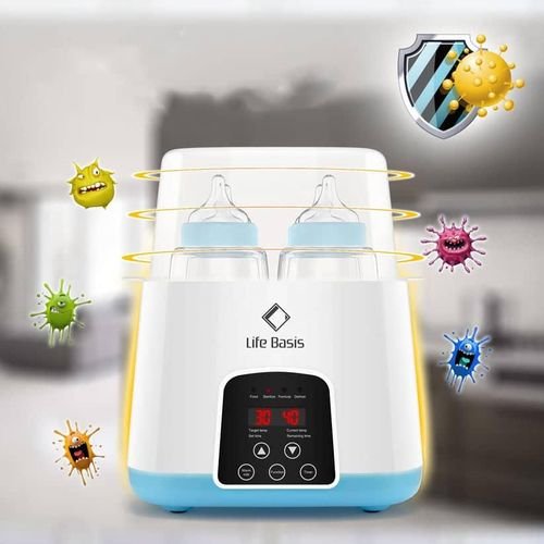 Multi-Functional Double Bottle Warmer and Sterilizer - Multicolor