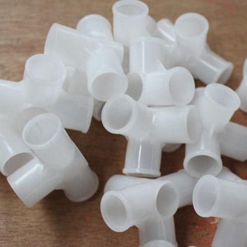 A Pack Of 48 Plastic Joints For 3 Column Wooden Wardrobes, White