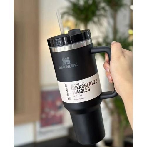 Stanley 40oz Insulated Travel Mug 7 Hours Hot Quencher Tumbler - Black