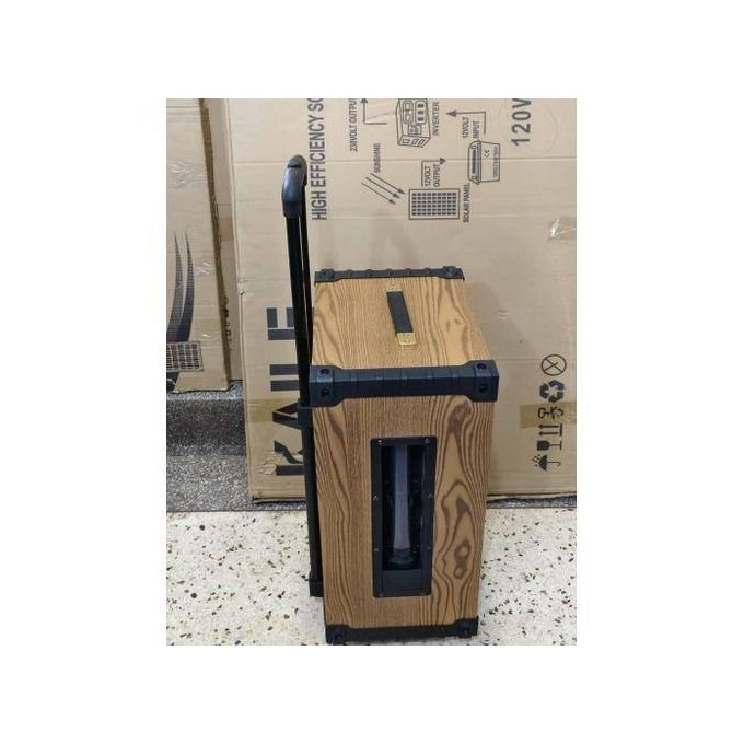 FQL Portable Rechargeable Bluetooth Party Speaker with Wireless Microphone, USB & SD Card Support