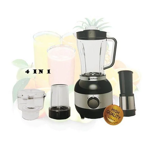 Hoffmans Electric 4-in-1 Food Processor &amp; Blender – Fruit Juicer Mixer