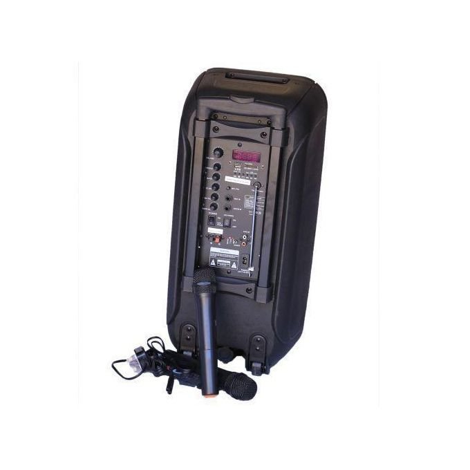 Cortina Amplified Public Address Speaker With 2 Wireless Microphones – Bluetooth, USB, SD, FM & AUX